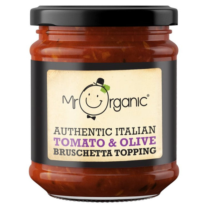 MR Bio -authentische italienische Tomate & Olive Bruschetta über 200 g