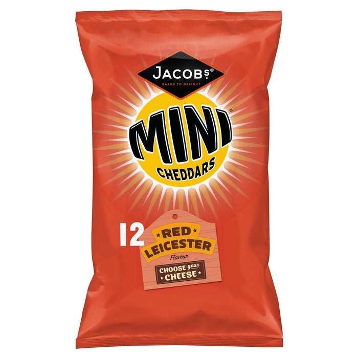 Jacobs Mini Cheddars Red Leicester 12 x 25g