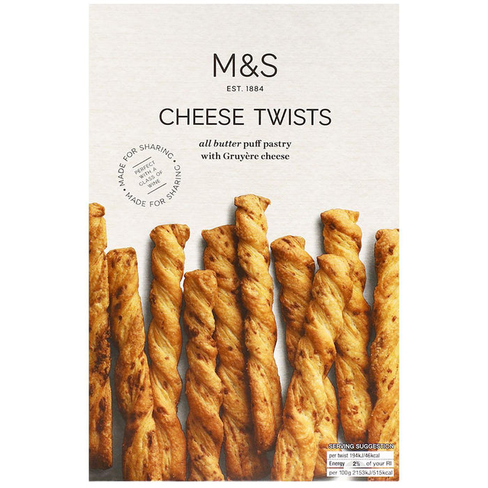 Twists de fromage au beurre M&S 125G