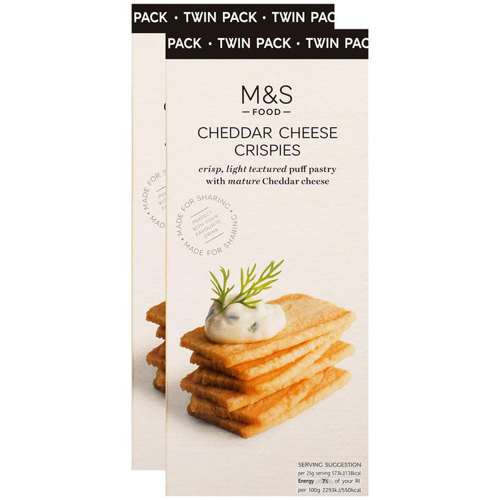M & S -Käse -Knuspies Twin Pack 2 x 100g