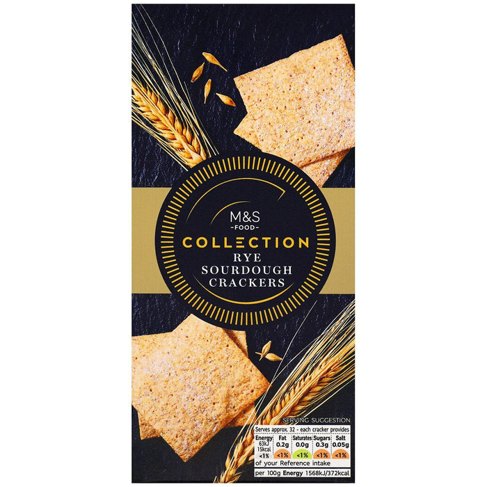 Collection M&S Crackers de levain de seigle 130g