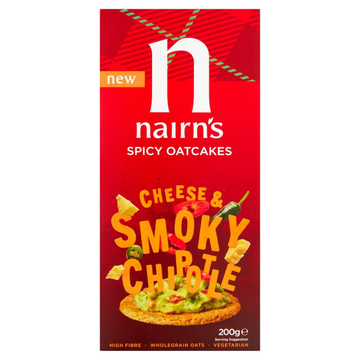Nairns Spicy Oatcakes Smoky Cheese & Chipotle 200g