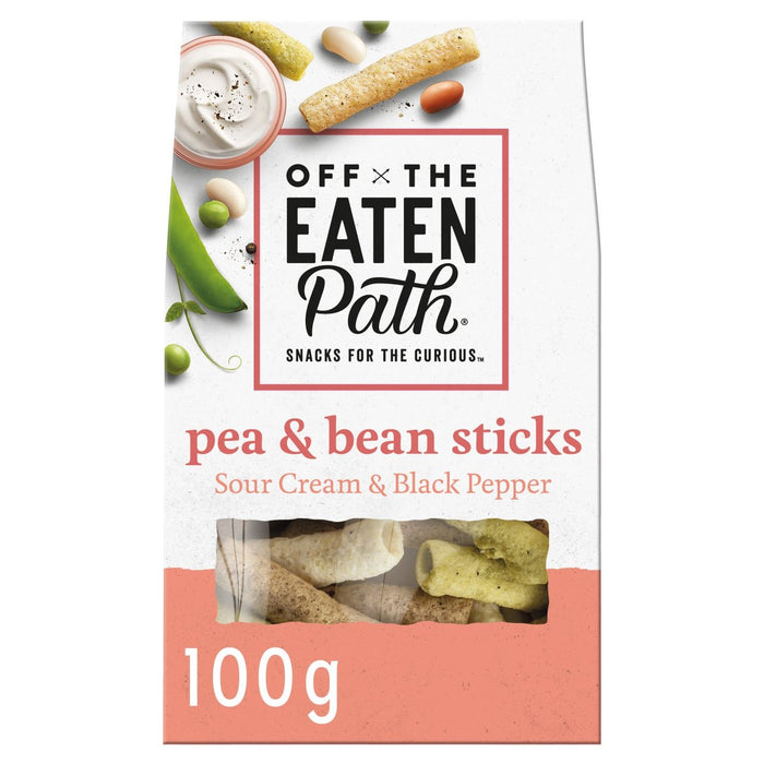 Off the Come Cated Sour Cream Pea & Bean Sticks 100g