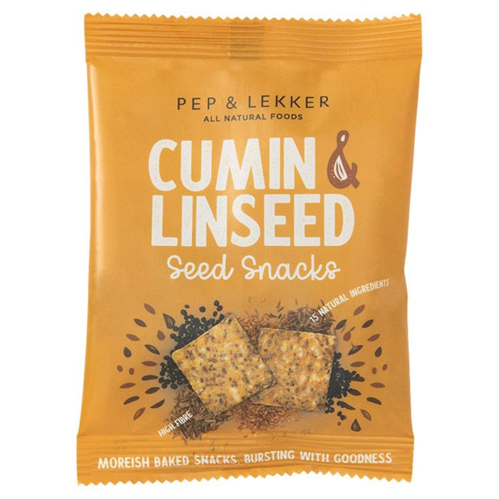 Pep & Lekker Natural Foods Seed Snack الكمون وبذر الكتان 30 جرام
