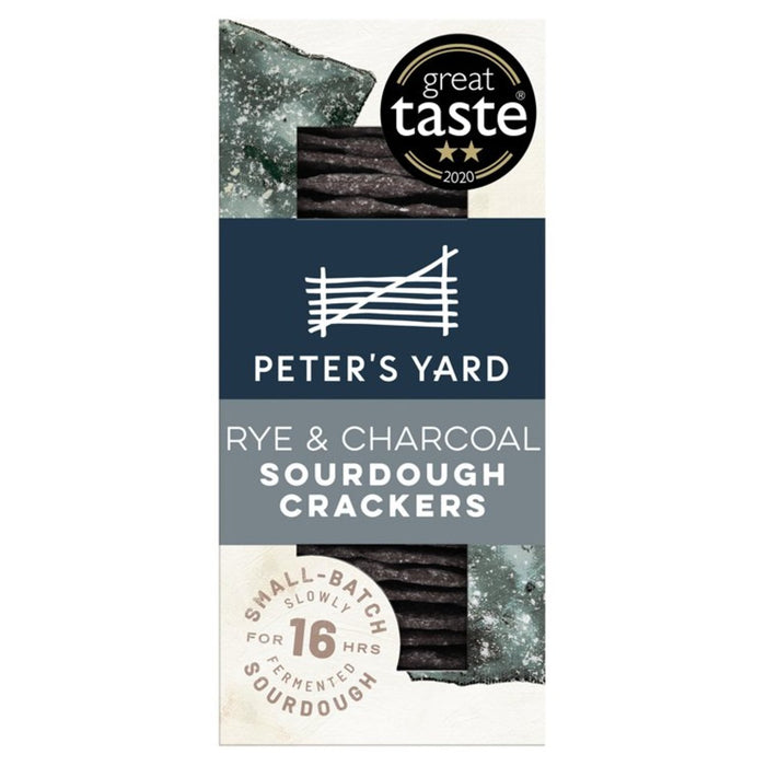 Peter's Yard Rye & Charcoal Crackers 90g Yard