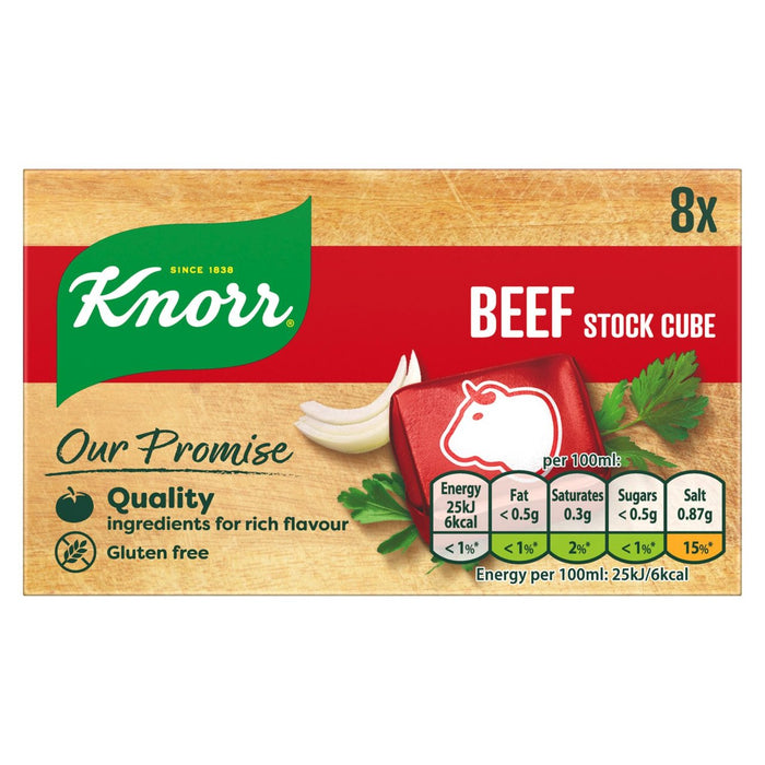 Cubos de caldo de carne de res Knorr 8 x 10g