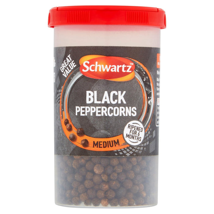 Schwartz Black Peppercorns Drum 85g