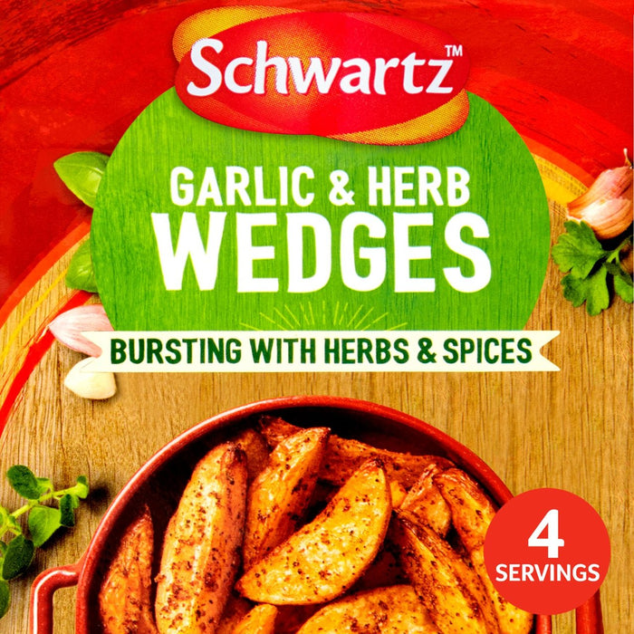 Schwartz Pot Garlic & Herb Wedges 38g