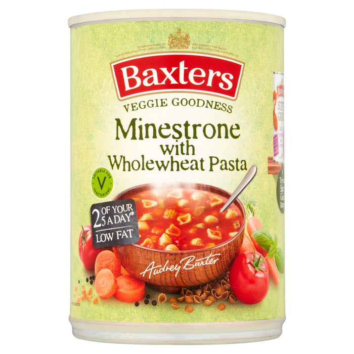 Baxters sopa vegetariana de minestrone con pasta integral 400g