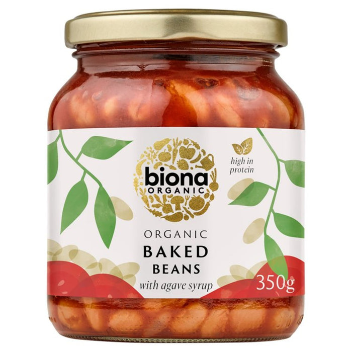 Frijoles horneados orgánicos biona en salsa de tomate 340g