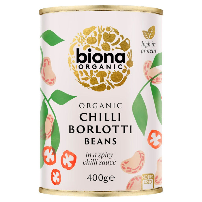 Biona Organic Chilli Borlotti Beans 400g