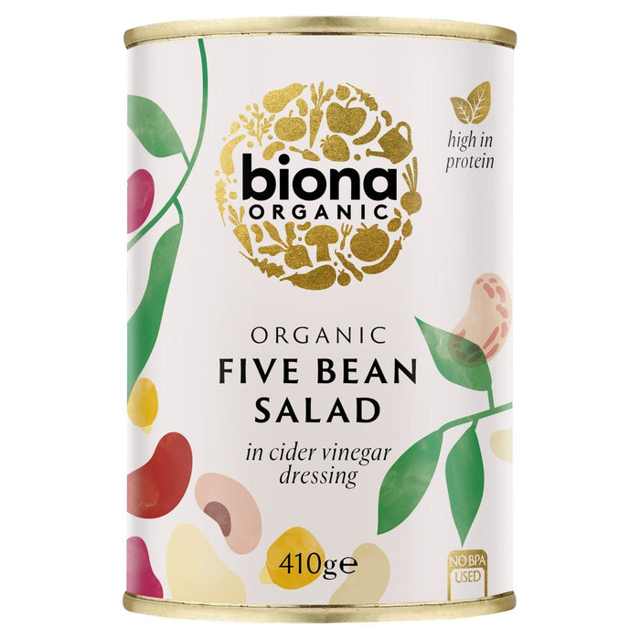 Biona Organic Five Bean Salad in Vinaigrette 410g