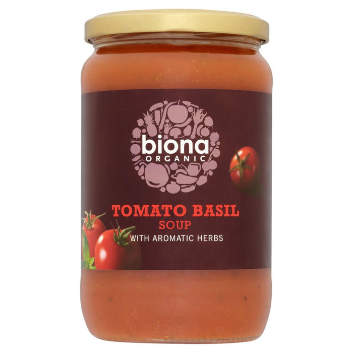 Sopa de tomate y albahaca orgánica biona 680g