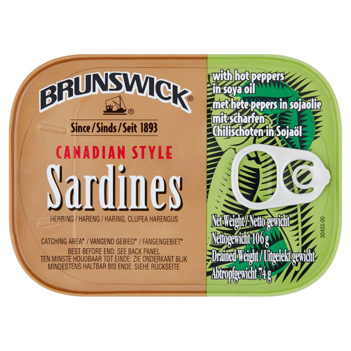 Brunswick Sardinen in Hot Peppers 106G
