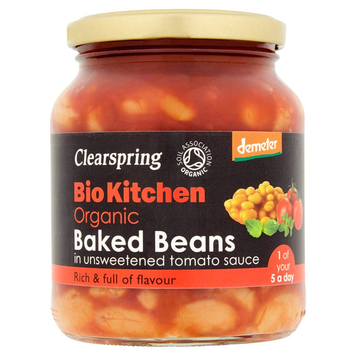 ClearSpring Demeter Organic Baked Beans non sucré 350G
