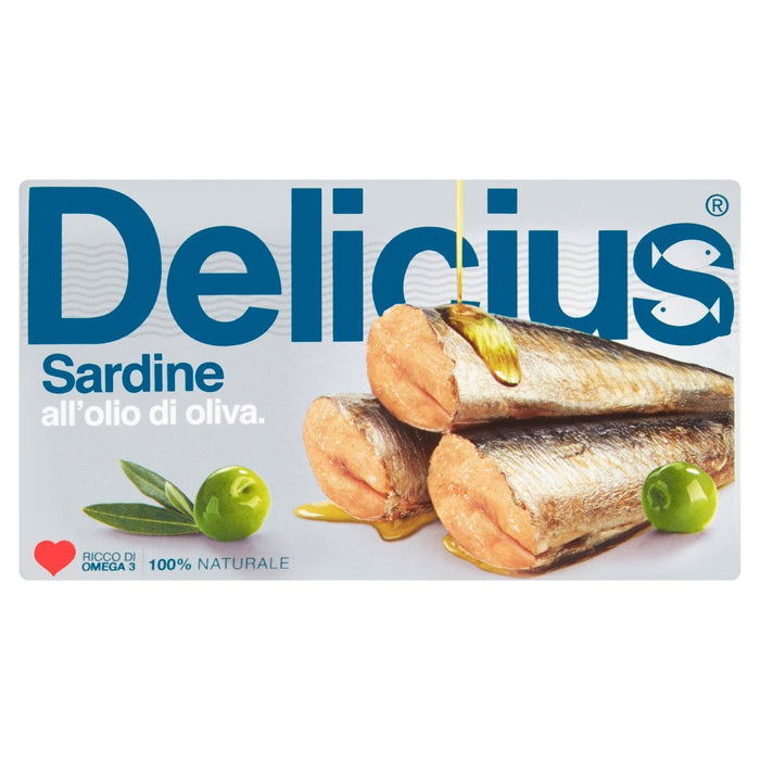 Delicius sardines dans l'huile d'olive 120g