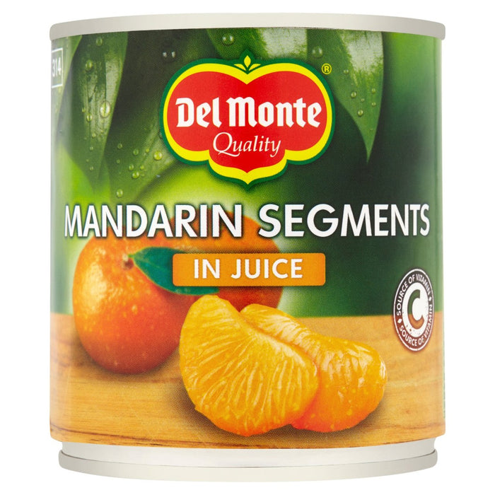 Del Monte Mandarin naranja segmentos completos en el jugo 298g