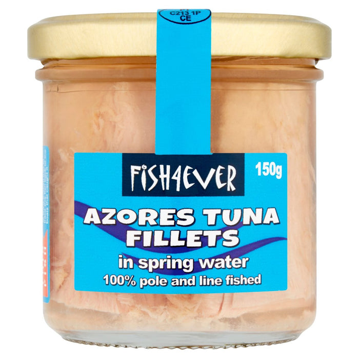 Fish 4 Ever Azores filetes de atún en agua de manantial 150 g