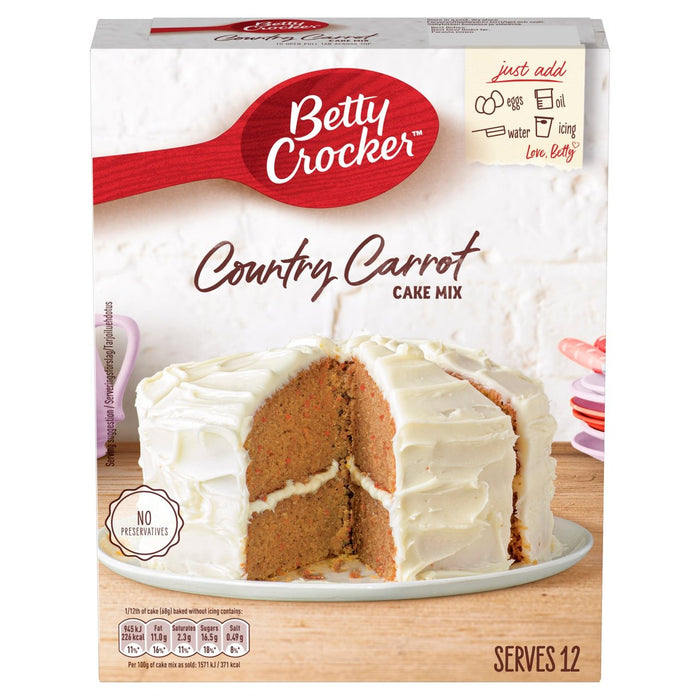 Pastel de Zanahoria Betty Crocker Country Mix 425g 