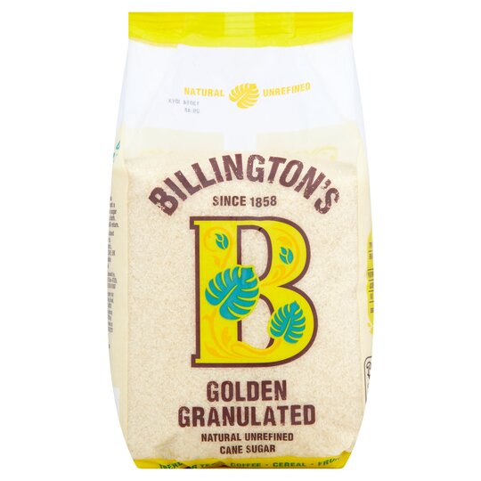 El azúcar granulada dorada de Billington 1 kg