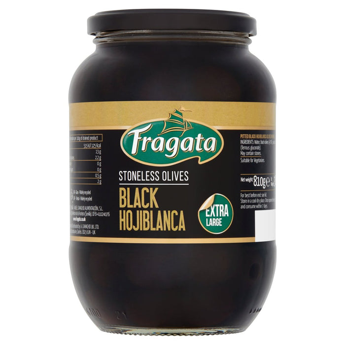 Fragata stoneless schwarze Oliven 810g