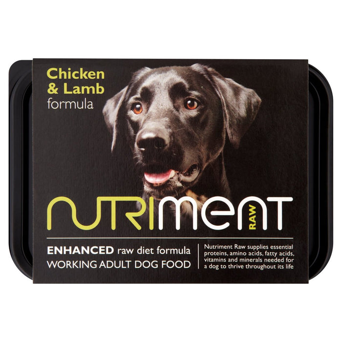 نيوتريمينت طعام الكلاب الخام بتركيبة الدجاج ولحم الضأن 500 جرام