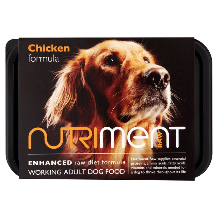 Fórmula de pollo nutrimental comida cruda para perros 500g