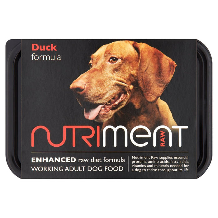 Fórmula de pato nutrimental comida para perros crudos 500g