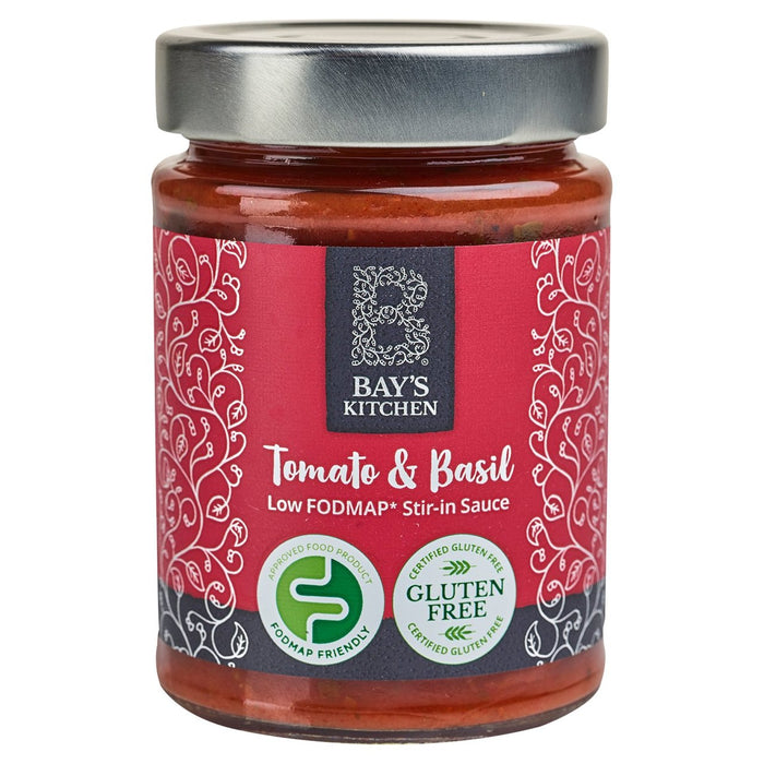 Bay's Kitchen tomate y albahaca revuelva en salsa de mapas de baja altura 260 g