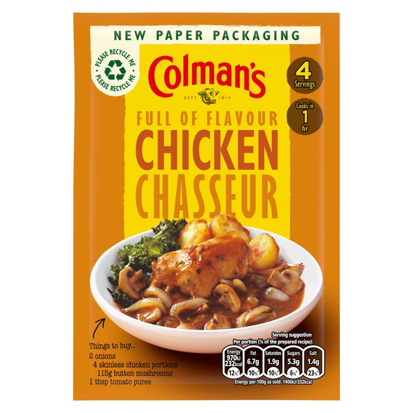 Colman s Chicken Chasseur Recipe Mix 43g British Online