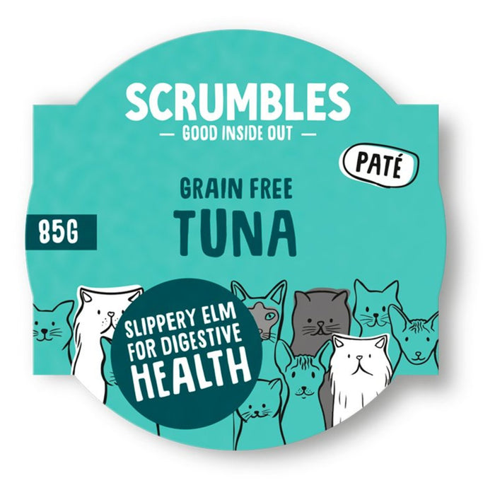 Scrumbles Grain Free Tuna Adult Pate Wet Cat Food 85g