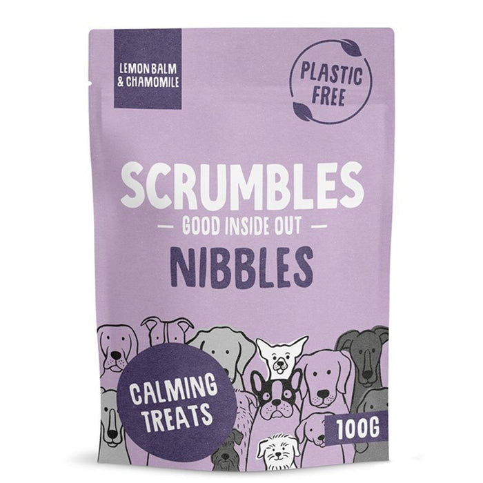 Scrumbles Nibbles Calming Dog Treats Grain Free Turkey 100g