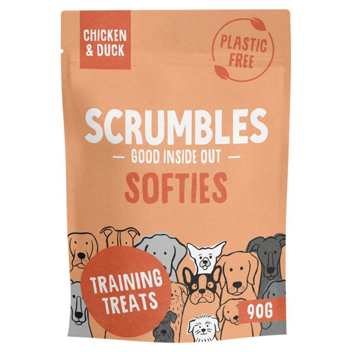 Scrumbles Softies Dog Treats Chicken and Duck Training Treats 90g