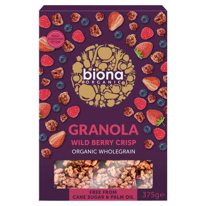 Biona Organic Wild Berry Granola croustillant 375G