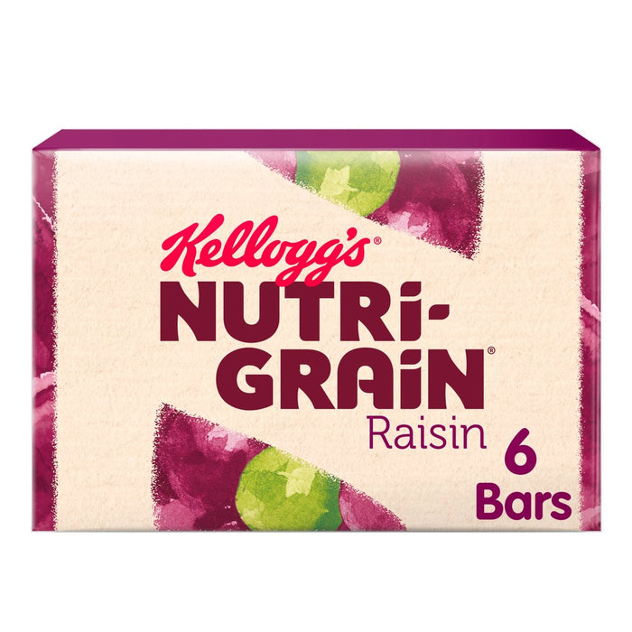 Kellogg's Nutri-Grain Elevenses Bars خبز الزبيب 6 × 45 جم