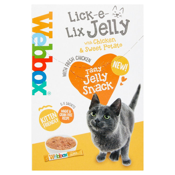Box Lick E lix Jelly Chicken & Sweet Potato Cat Greate 5 par pack