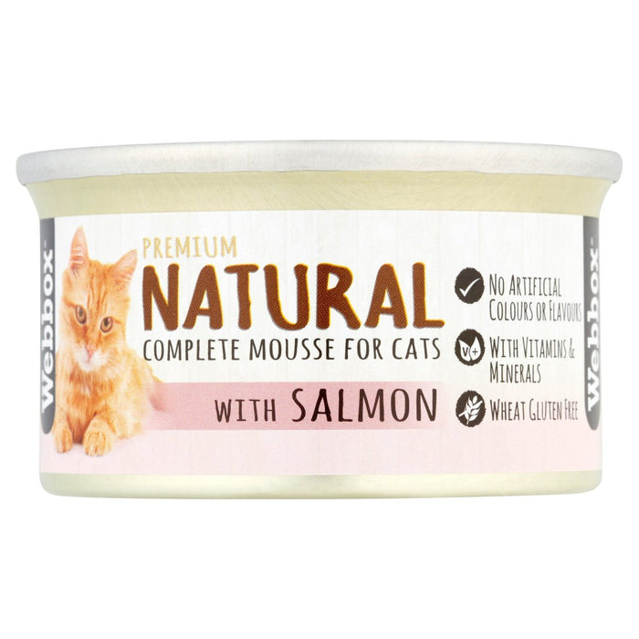 Webbox Naturals Salmon Mousse pour Cats 85G
