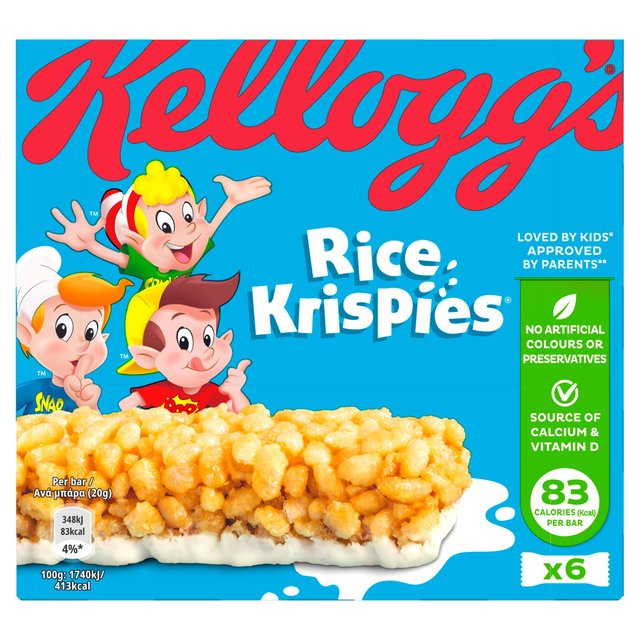 Kellogg's Rice Krispies Cereal Milk Bars 6 x 20g
