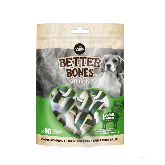 Zeus Better Bones Agneau alternatif à carapace brut avec une menthe 7,5 cm