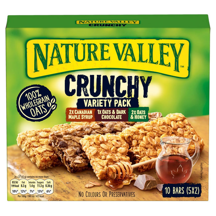 Nature Valley Crunchy Variety Pack Cereal Bars 5 x 42g