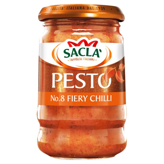 Sacla 'Fiery Chilli Pesto 190G