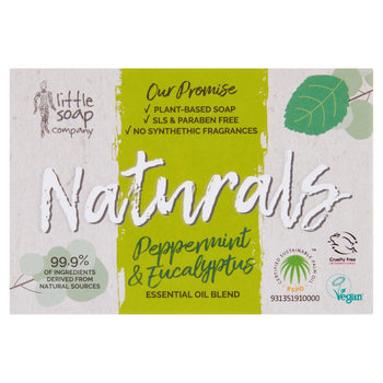 Little Soap Company Naturals Bar Soap Peppermint & Eucalyptus 100G