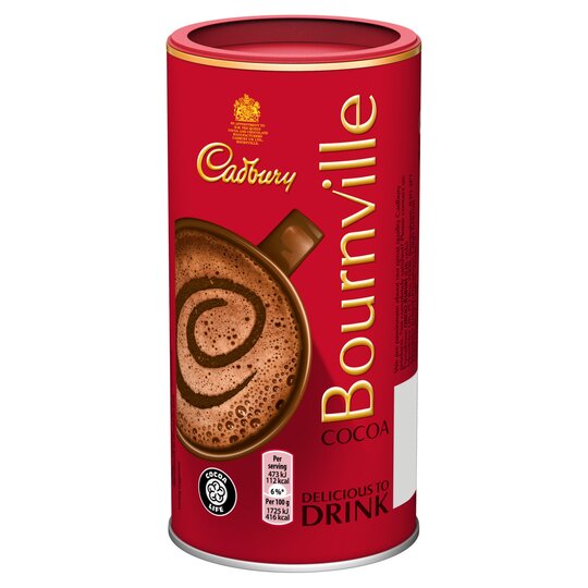Cadbury Bournville Cacao de chocolate caliente en polvo 250g