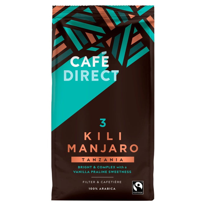 CafeDirect Fairtrade Kilimandjaro Tanzania Café moulu 227g