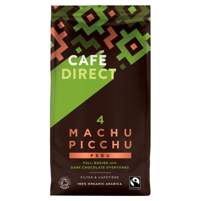 CafeDirect Fairtrade Organic Machu Picchu Pérou Café Ground 227g