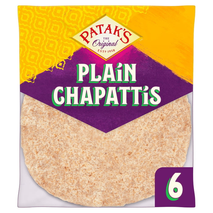 Patak's Plain Chapattis 6 por paquete