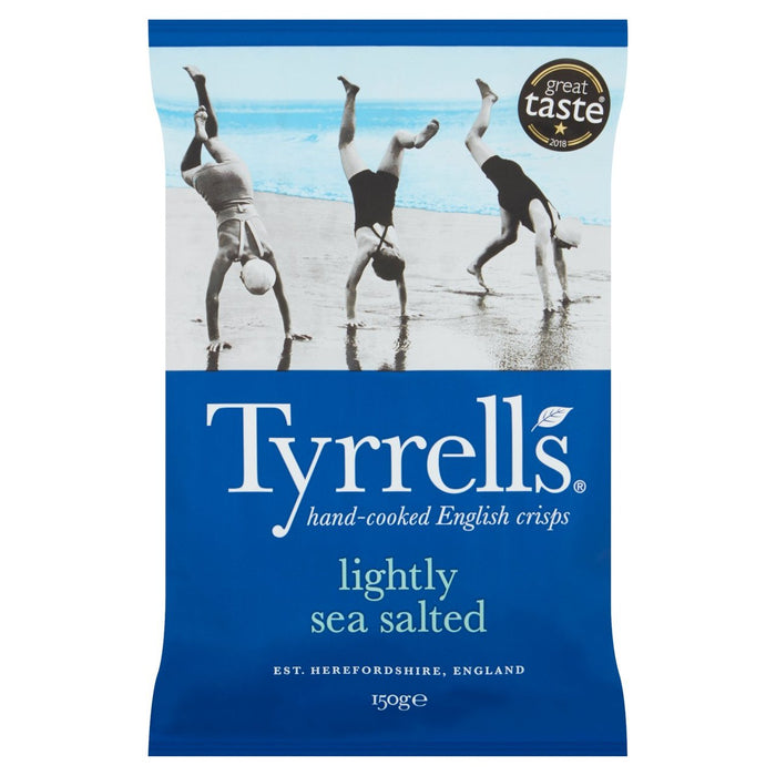 Tyrrells Lightly Sea Salted Crisps 150g