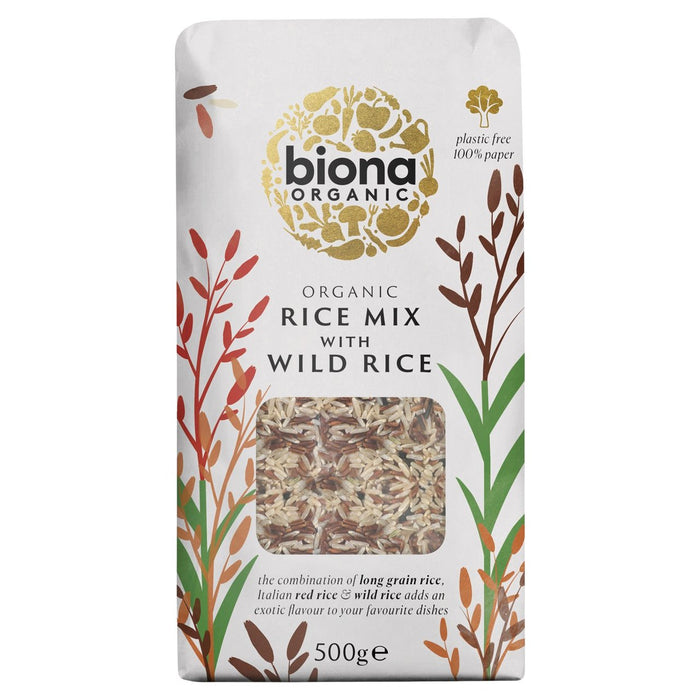 BIONA Mezcla de arroz salvaje orgánico 500G