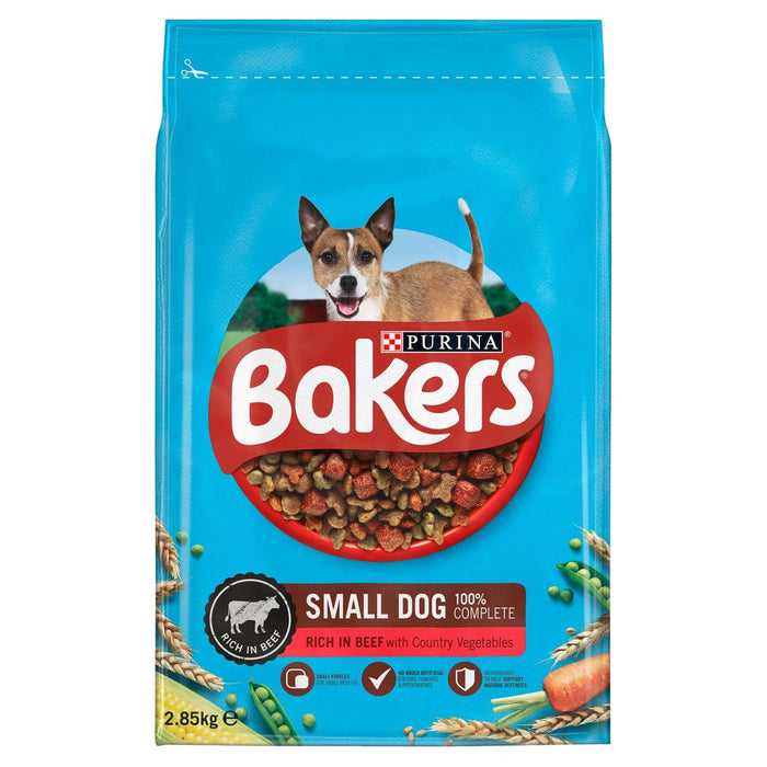 Bakers Small Dog Food Beef & Veg 2.85kg