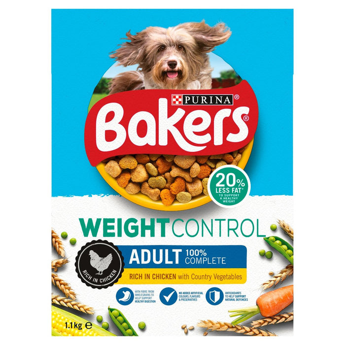 Bakers Weight Control Alimento Seco para Perros Pollo 1.1kg 